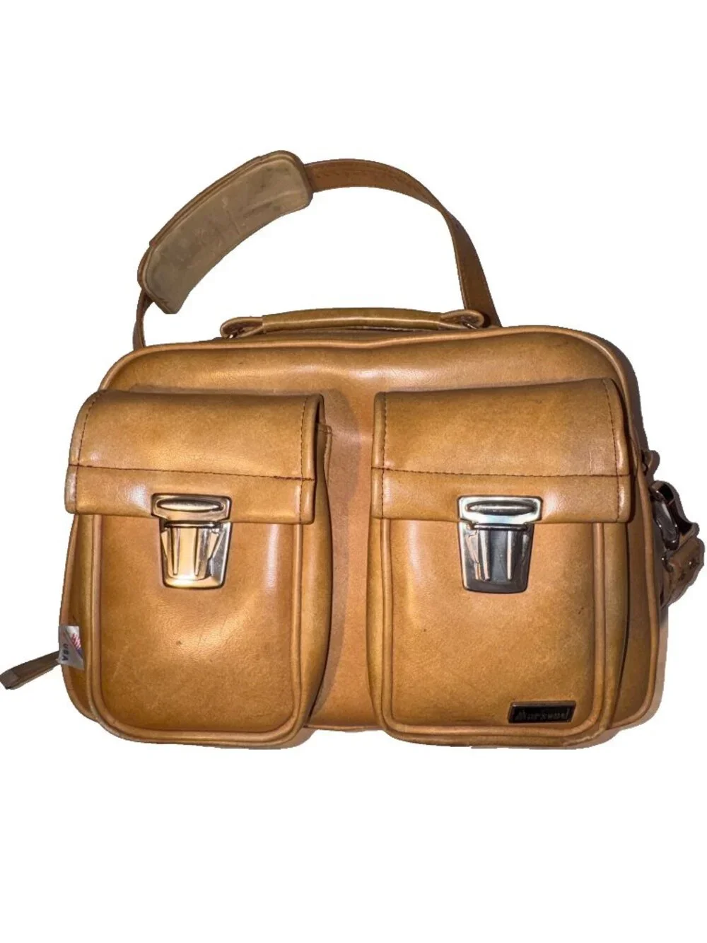 Vintage Camera Bag 60s Marsand Heavy Padded Large VERY RARE Fabric/Leather Retro